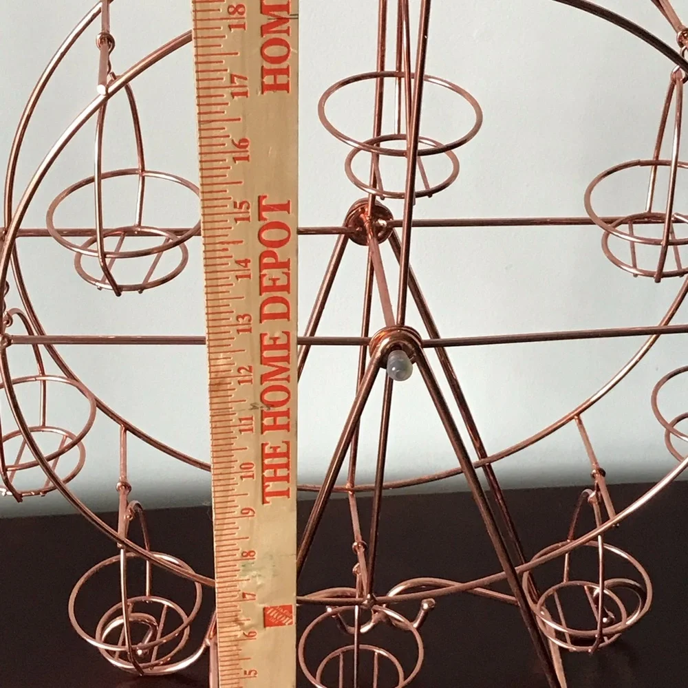 Rotating Ferris Wheel Dessert Display Rose Gold Cupcake Treat Holder Party